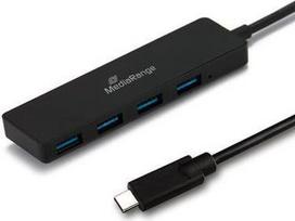 MEDIARANGE MRCS508 - USB 3.2 Gen 1 (3.1 Gen 1) Type-C - USB 3.2 Gen 1 (3.1 Gen 1) Type-A - 5000Mbit/s - Schwarz - 0,1 m - 5 V