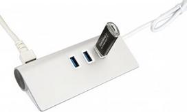 Exsys EX-1132-N - Hub - 3 x USB 3,2 Gen 1 + 1 x 10/100/1000 - Desktop (EX-1132-N)