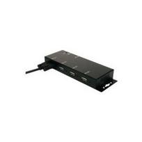 EXSYS EX-1166HMV 4 port external USB 2.0 hub metal screwable