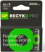 GP Battery ReCyko Pro Mignon AA -Akku NiMH 2000 mAh 1.2 V 4 St. (GPRCP200AA167C4)