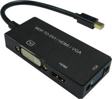 12993154, 0.1 m, Mini DisplayPort, DisplayPort + DVI + HDMI, Male, Female, Straight