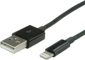 VALUE - Lightning-Kabel - Lightning (M) bis USB (M) - 15 cm - Schwarz - für Apple iPad/iPhone/iPod (Lightning) (11.99.8326)