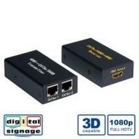HDMI extension via twisted pair, 25m, 1920 x 1200 pixels, AV transmitter and receiver, 30 m