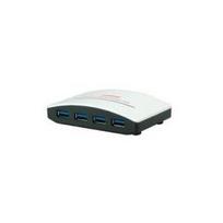 ROLINE USB 3.0 Hub Black and White, 4 Ports, mit Netzteil (14.02.5027)