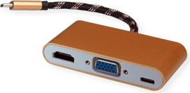 ROLINE 12.03.3155 Schnittstellen-Hub USB 3.2 Gen 1 (3.1 Gen 1) Type-B Schwarz - Gold - Weiß (12.03.3155)