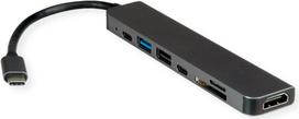 VALUE USB-C Dock HDMI+2x USB A 2.0+3.2G+SD/TF+PD 4K - Digital/Daten - Digital/Display/Video (12.99.1136)