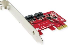 ROLINE PCIe-Adapter 2x SATAIII 6Gbit/s Low Profile - PCI - 6.000Mbps (15.06.2148)