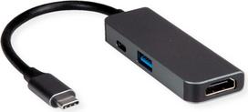 VALUE Display Adapter USB Typ C - HDMI+ 3.2 Gen 1 A+ PD - Adapter - Digital/Daten - Digital/Display/Video (12.99.1141)