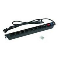 Triton RAB-PD-X12-A1 - Steckdosenleiste (Rack - einbaufähig) - Ausgangsanschlüsse: 7 - 1U - 48,3 cm (19) - RAL 9005 (RAB-PD-X12-A1)