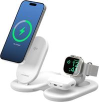 Alogic PackAway 3-in-1 Qi2 Wireless Charging Stand White (AL31WCPA-WH)