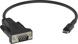 Vision Professional - Sirius adapter - 24 pin USB-C (M) to DB-9 (M) - black