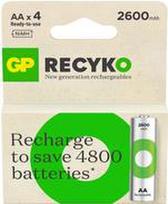 GP Battery ReCyko Mignon AA -Akku NiMH 2600 mAh 1.2 V 4 St. - AA - 2.600 mAh (GPRCK260AA129C4)