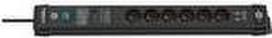 Brennenstuhl Premium-Line, power distribution unit, 6 sockets, 3.0m, black, 2x USB, with switch and surge protection (1951164603)