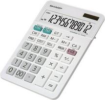 Sharp EL-334W Desktop Calculator White Display (digits) 12 Battery-powered, solar-powered (W x H x D