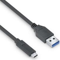 PureLink iSeries Premium - USB-Kabel - USB-C (M) zu USB Typ A (M) - USB 3.1 Gen 2 - 2 m - rund - Schwarz