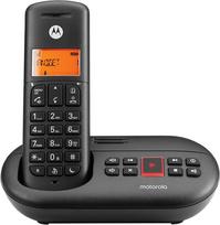 Motorola E211 - DECT phone - Wireless handset - Hands-free - 50 entries - Caller identification - Black (F52000K51O1AES)