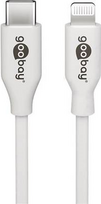 Goobay USB-C™ Lade- und Synchronisationskabel, 0.5 m, Weiß - MFi-Kabel für Apple iPhone/iPad Weiß (39444)