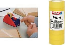 tesa Film standard, transparent, 15 mm x 10 m Klebefilm aus PP-Folie, gute Klebkraft, leicht abrollbar (57386-00002-00)
