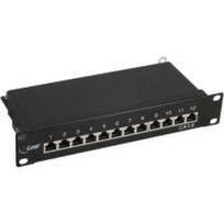 INLINE - Patch Panel - Rack montierbar - RJ-45 X 12 - Schwarz, RAL 9005 - 1U - 25.4 cm (10)