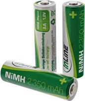 InLine 4x NiMH 2350mAh - Nickel Metall-Hydrid - Universal - AA - Grün - Weiß - Sichtverpackung (01288)