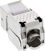 InLine® Keystone RJ45 Buchse / LSA Einsatz, SNAP-In, Cat.6a, schmale Bauform (76202C)