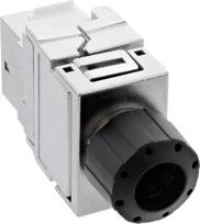 InLine® Premium Keystone RJ45 Buchse / LSA Einsatz, SNAP-In, Cat.6a (76202D)