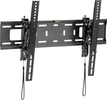 InLine - Befestigungskit (Wandmontage) - robust, neigbar - für TV - Stahl, Kunststoff - Schwarz - Bildschirmgröße: 94-203 cm (37-80) (23118A)