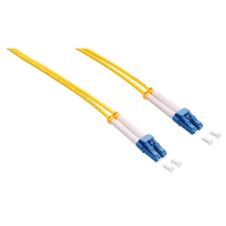 LogiLink - Patch-Kabel - LC Single-Modus (M) bis LC Single-Modus (M) - 1 m - Glasfaser - Duplex - 9/125 Mikrometer - OS2 - halogenfrei - Gelb