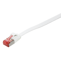 Logilink SlimLine - Patch-Kabel - RJ-45 (S) bis RJ-45 (S) - 2 m - U/FTP, PiMF - CAT 6 - geformt, ohne Haken, flach - weiß (CF2051S)
