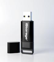 iStorage - datAshur BT 64GB - USB 3.2 (Gen1) - Authentication via Smartphone: Bluetooth - AES-XTS 256-bit hardware encryption - Supports 2-Factor Authentication via SMS