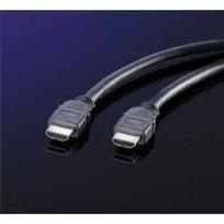 Value HDMI connection cable HDMI-A plug 3.00 m black 11.99.5537 Shielded HDMI cable