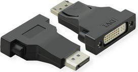 Value DisplayPort / DVI adapter cable DisplayPort plug, DVI-D 24+1-pin socket 0.15 m Black 12.99.315