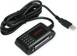 Roline 12.02.1017 USB / Parallel / Serial Adapter (1x USB - 1x Serial (9-pin), Parallel (IEEE 1284))