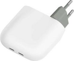 Google Flex 67W Dual USB-C Fast Charger White