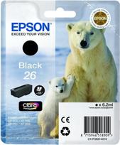 Epson 26 - 6.2 ml - Schwarz - Original - Blister mit RF- / aktustischem Alarmsignal