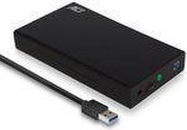 ACT Schraubenloses USB-3.2-Gen1-3,5-Zoll-SATA-Festplattengehäuse - HDD / SSD-Gehäuse - 3.5 - Serial ATA II - Serial ATA III - 5Gbit/s - USB Anschluss - Schwarz