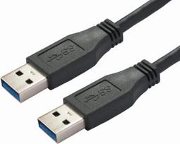 Bachmann - USB-Kabel - USB Typ A (M) bis USB Typ A (M) - USB 3.0 - 2 m - Schwarz