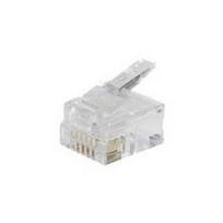 S-Impuls Western Stecker RJ12, 6P6C vergoldet für Rundkabel (25 Stück) (TC 72050-R-SET 25)