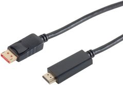 shiverpeaks BASIC-S DisplayPort - HDMI 1.4 Kabel, 2,0 m DisplayPort Stecker - HDMI A Stecker (20P19C), bis 4K2K - 1 Stück (BS10-71035)