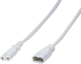LogiLink - Spannungsversorgungs-Verlängerungskabel - IEC 60320 C8 bis IEC 60320 C7 - 2 m - geformt - weiß