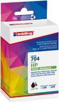 edding EDD-704 schwarz, color Druckerpatronen kompatibel zu HP 305XL (3YM62AE/3YM63AE), 2er-Set (18-704)