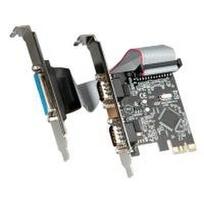 VALUE PCI-Express-Karte, 2x Seriell RS232, D-Sub 9, 1x Parallel EPP/ECP (15.99.2116)