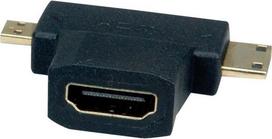 VALUE HDMI-Adapter mit Ethernet - HDMI weiblich zu mini HDMI, mikro HDMI männlich