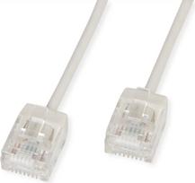ROLINE UTP Patchkabel Kat.6A Ultra- kurzer RJ45 grau 1m - Netzwerk - UTP (21.15.4401)