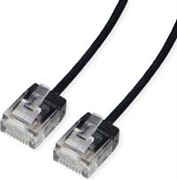 ROLINE UTP Patchkabel Kat.6A Ultra- kurzer RJ45 schwarz 1.5m - Netzwerk - CAT 6a (21.15.4464)