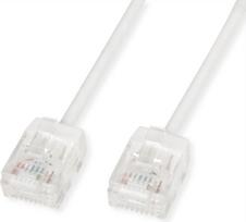 ROLINE UTP Patchkabel Kat.6A Ultra- kurzer RJ45 weiss 1m - Netzwerk - UTP (21.15.4471)