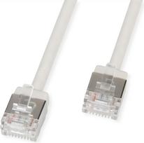 ROLINE U/FTP Patchkabel Kat.6A Ultra- kurzer RJ45 grau 1.5m - Netzwerk - FTP (21.15.4504)