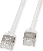 ROLINE U/FTP Patchkabel Kat.6A Ultra- kurzer RJ45 weiss 2m - Netzwerk - FTP (21.15.4572)