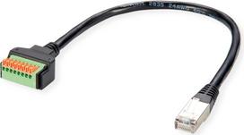 ROLINE Kabel-Adapter RJ45 ST - Push- Terminal Block - Adapter - Netzwerk (12.02.1171)