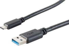 S-Conn 13-31045 USB Kabel 3 m USB 3.2 Gen 1 (3.1 Gen 1) USB A USB C Schwarz (13-31045)